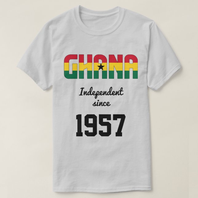 Ghana Flag Independence Celebration T - Shirt (Design vorne)