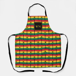 GHANA FLAG | Monogramm | Ghanaisch Schürze