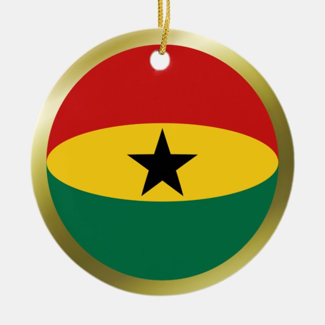 Ghana Flag Ornament (Vorne)