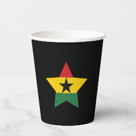 Ghana Flag Paper Cups Pappbecher