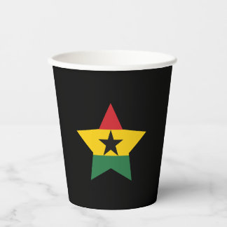 Ghana Flag Paper Cups Pappbecher