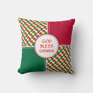 GHANA Flag Patriotic Ghanaian Kissen