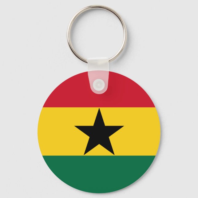 Ghana Flag Schlüsselanhänger (Vorderseite)