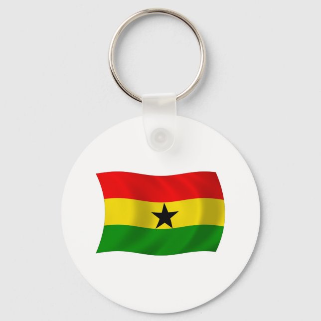 Ghana Flag Schlüsselanhänger (Vorderseite)