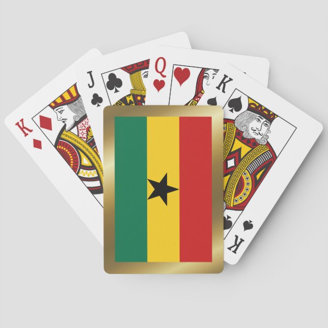 Ghana Flag Spielkarten (Rückseite)