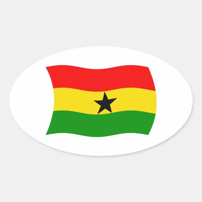 Ghana Flag Sticker (Vorderseite)