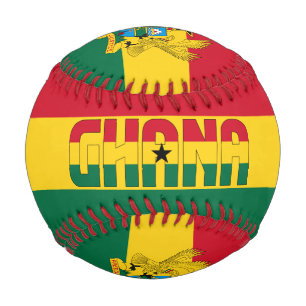 Ghana Flag und Coat of Arms Patriotic Baseball