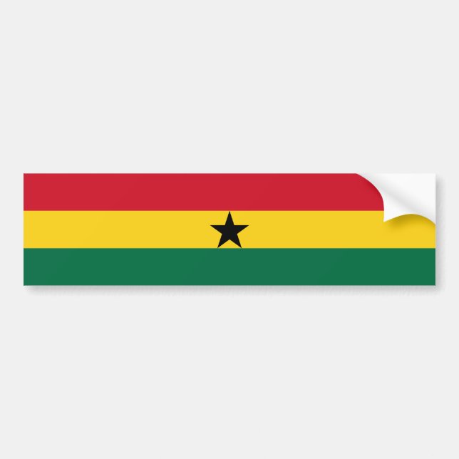 Ghana-Flagge Autoaufkleber (Vorne)