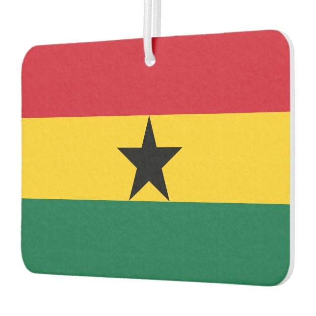 Ghana-Flagge Autolufterfrischer (Links)