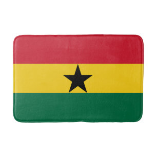 Ghana-Flagge Badematte