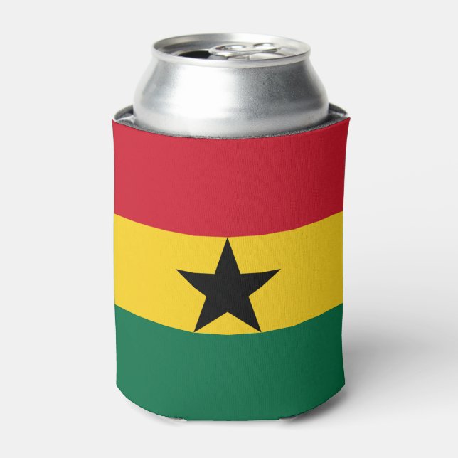 Ghana-Flagge Dosenkühler (Kanne Vorderseite)