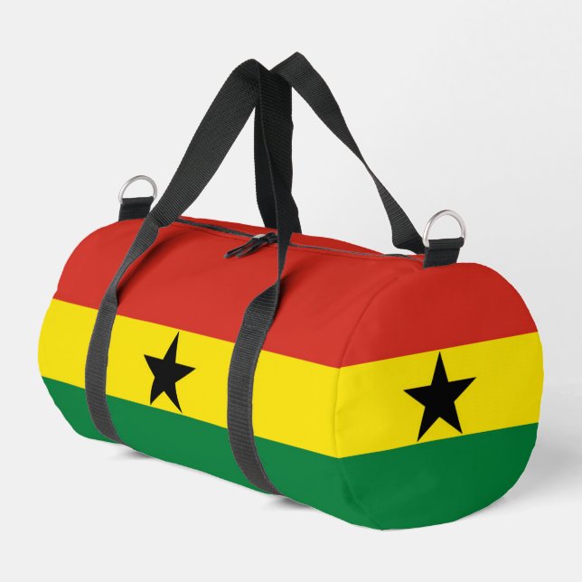 Ghana-Flagge Duffle Bag (Linke Seite)