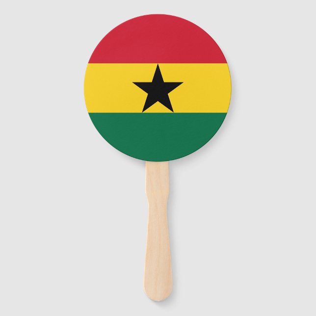 Ghana-Flagge Fächer (Vorderseite)