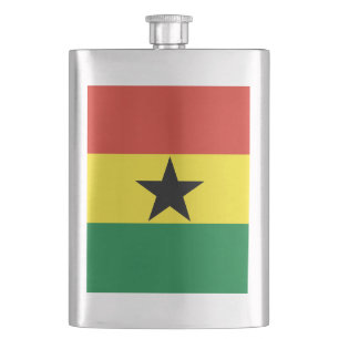 Ghana-Flagge Flachmann