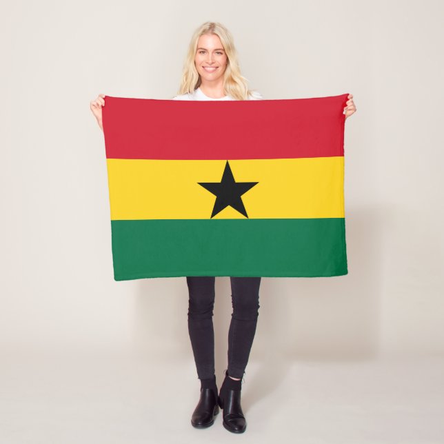Ghana-Flagge Fleecedecke (Beispiel)