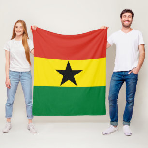 Ghana-Flagge Fleecedecke