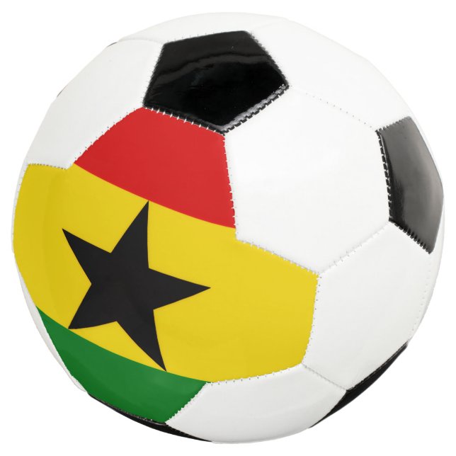 Ghana-Flagge Fußball (Dreiviertel)