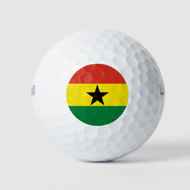 Ghana-Flagge Golfball (Vorderseite)
