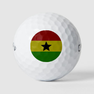 Ghana-Flagge Golfball
