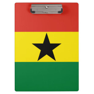 Ghana-Flagge Klemmbrett