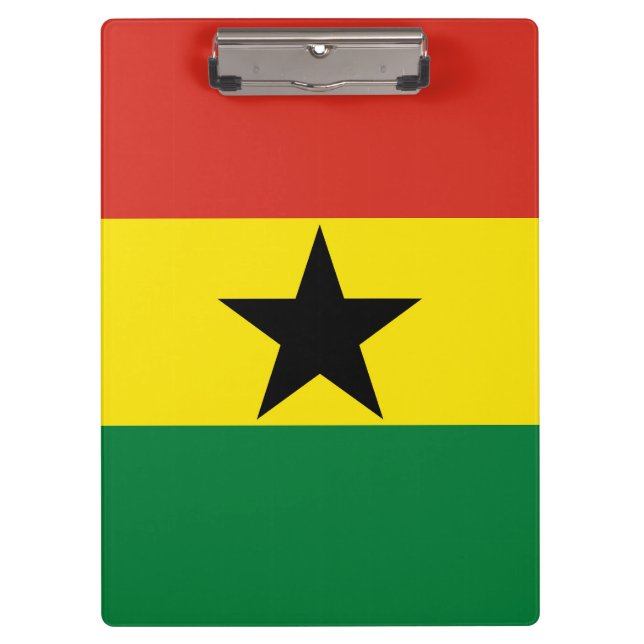 Ghana-Flagge Klemmbrett (Vorderseite)