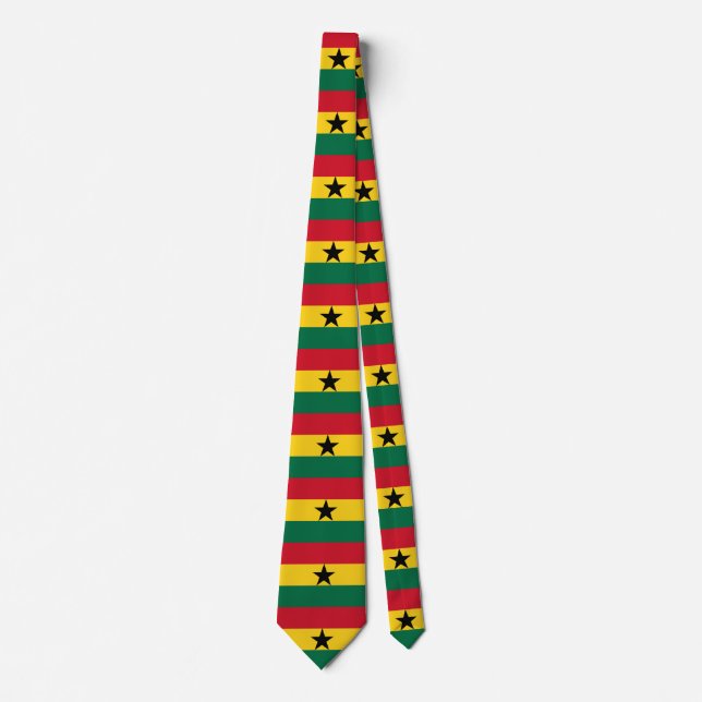 Ghana-Flagge Krawatte (Vorderseite)
