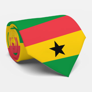Ghana-Flagge Krawatte | Patriotisch Rot Gold Grün