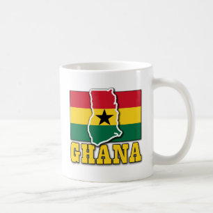 Ghana-Flagge Land Kaffeetasse