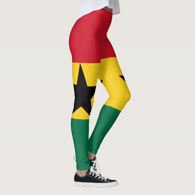 Ghana-Flagge Leggings (Rechts)