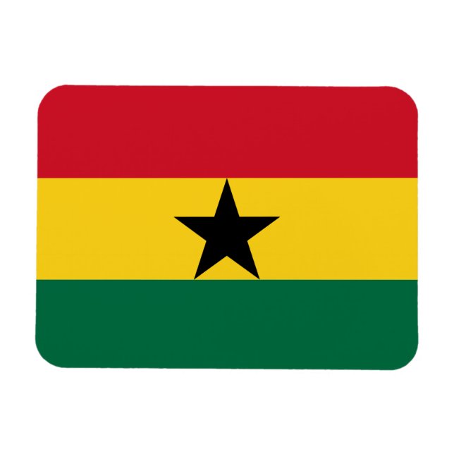 Ghana-Flagge Magnet (Horizontal)