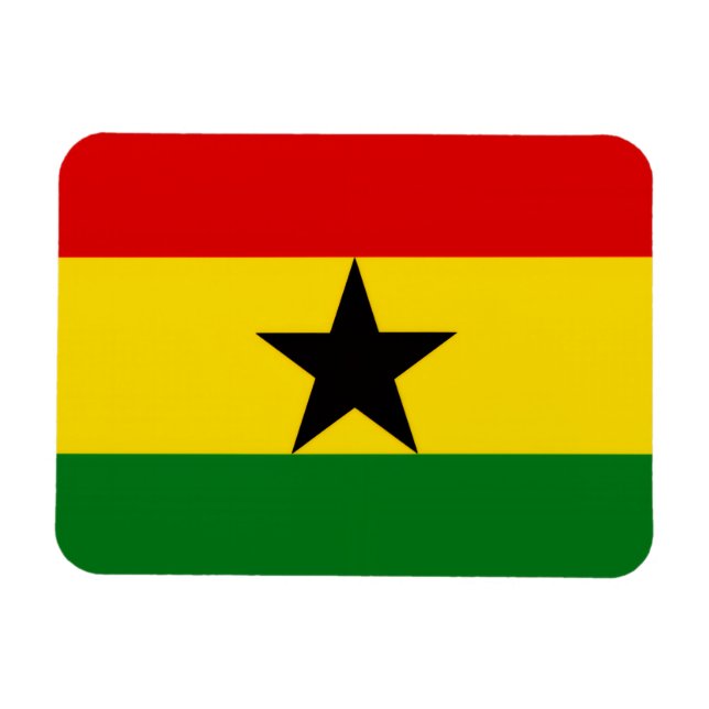 Ghana-Flagge Magnet (Horizontal)