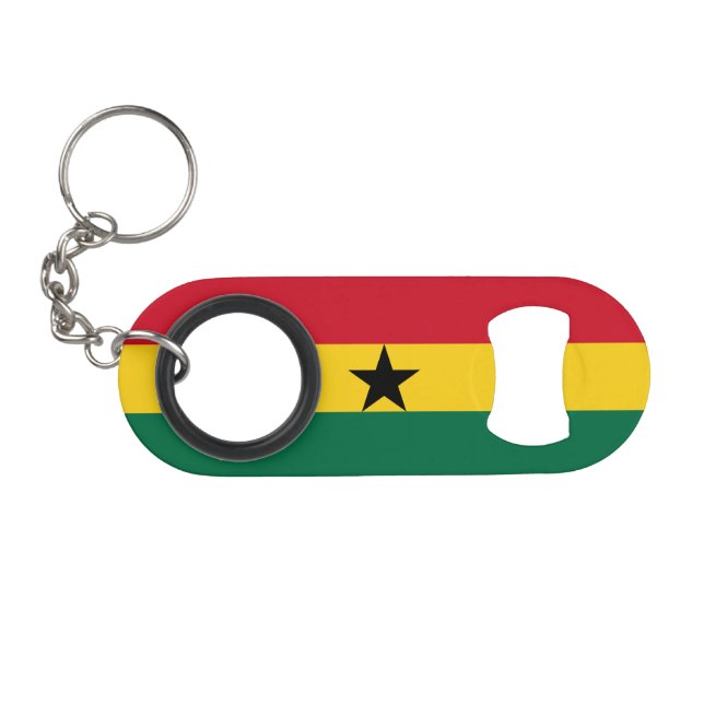 Ghana-Flagge Mini Flaschenöffner (Vorderseite (Horizontal))