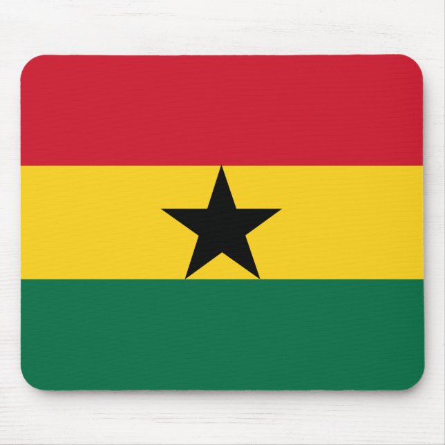 Ghana-Flagge Mousepad (Vorne)