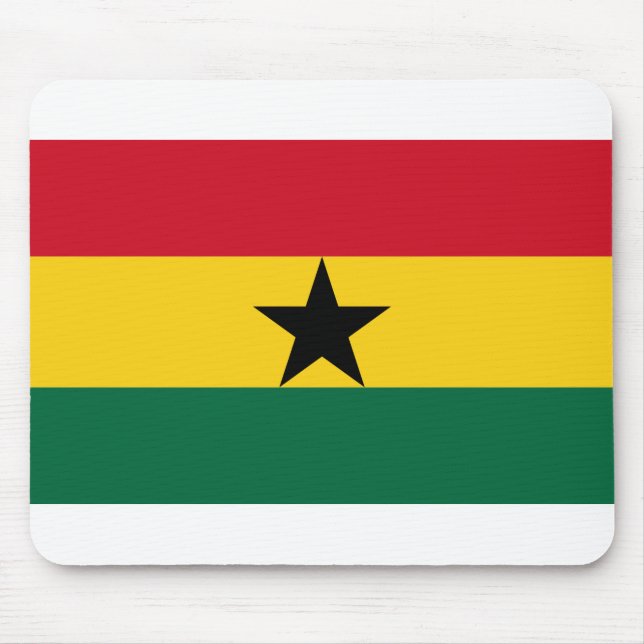 Ghana-Flagge Mousepad (Vorne)