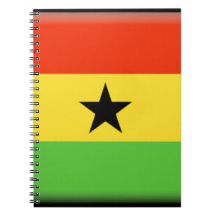 Ghana-Flagge Notizblock