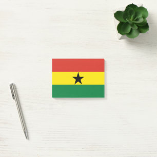 Ghana-Flagge Post-it Klebezettel
