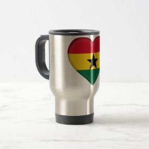 Ghana-Flagge Reisebecher