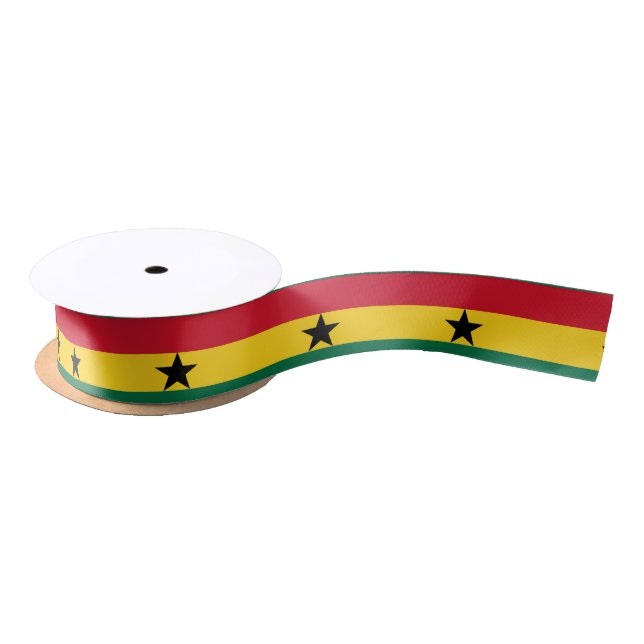 Ghana-Flagge Satinband (Spule)