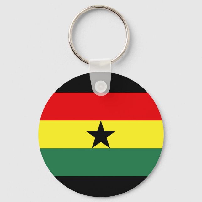 Ghana-Flagge Schlüsselanhänger (Vorderseite)