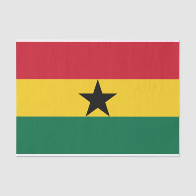 Ghana-Flagge Seidenpapier (Vorderseite)