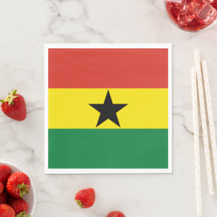 Ghana-Flagge Serviette