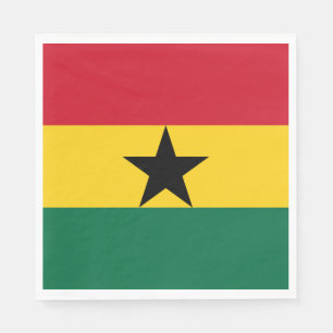 Ghana-Flagge Serviette