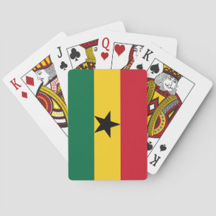 Ghana-Flagge Spielkarten