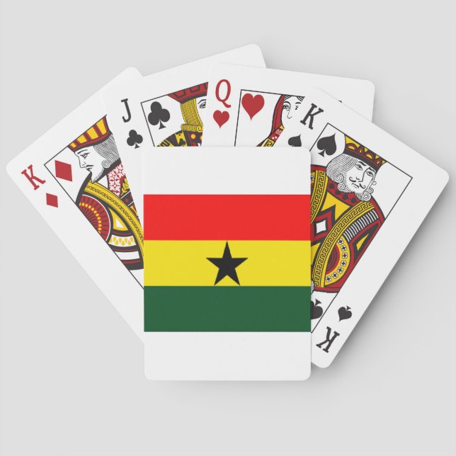 Ghana-Flagge Spielkarten (Rückseite)