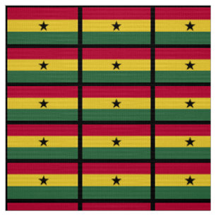 Ghana-Flagge Stoff