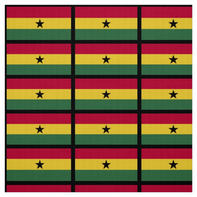 Ghana-Flagge Stoff (Muster)