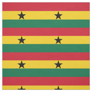 Ghana-Flagge Stoff