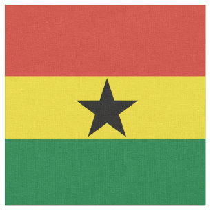 Ghana-Flagge Stoff