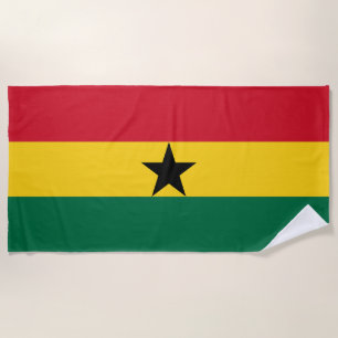 Ghana-Flagge Strandtuch