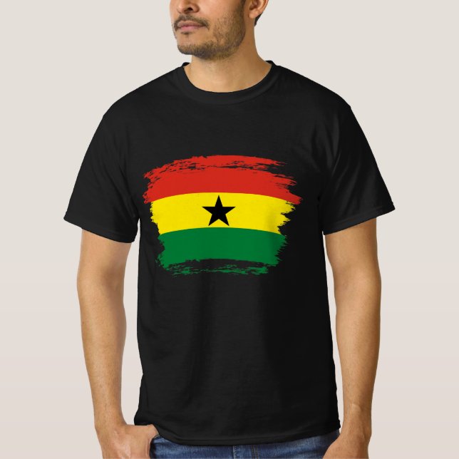 Ghana-Flagge T-Shirt (Vorderseite)